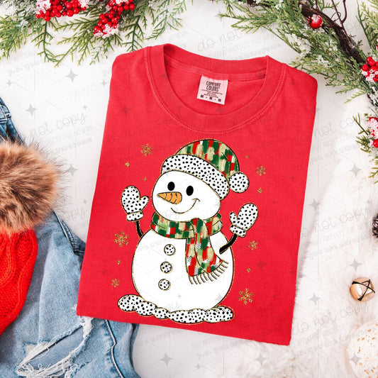 BRUSHSTROKE SNOWMAN