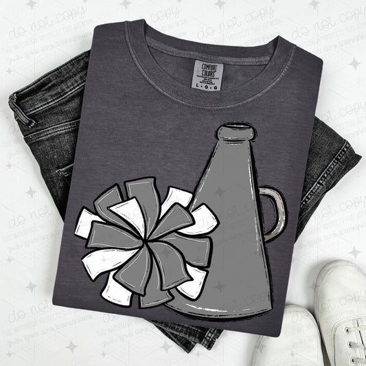 POMPOM & MEGAPHONE - GRAY