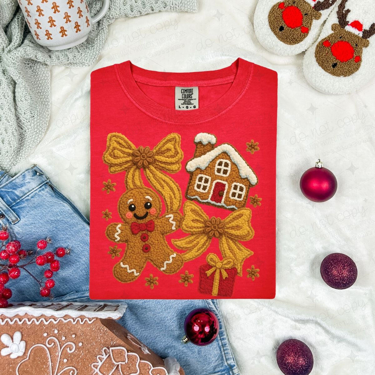 COQUETTE GINGERBREAD DOODLE *FAUX YARN*