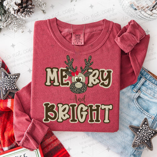 COQUETTE CAMO MERRY & BRIGHT WITH REINDEER