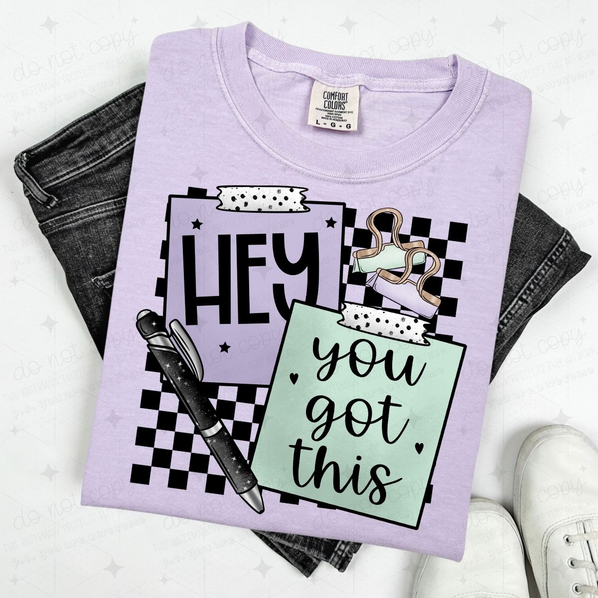HEY YOU GOT THIS - POST IT AND PEN