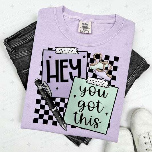 HEY YOU GOT THIS - POST IT AND PEN