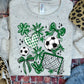 COQUETTE SOCCER GAME DAY DOODLE - KELLY GREEN