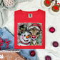 RED NOSE REINDEER AND SNOWMAN PORTRAIT