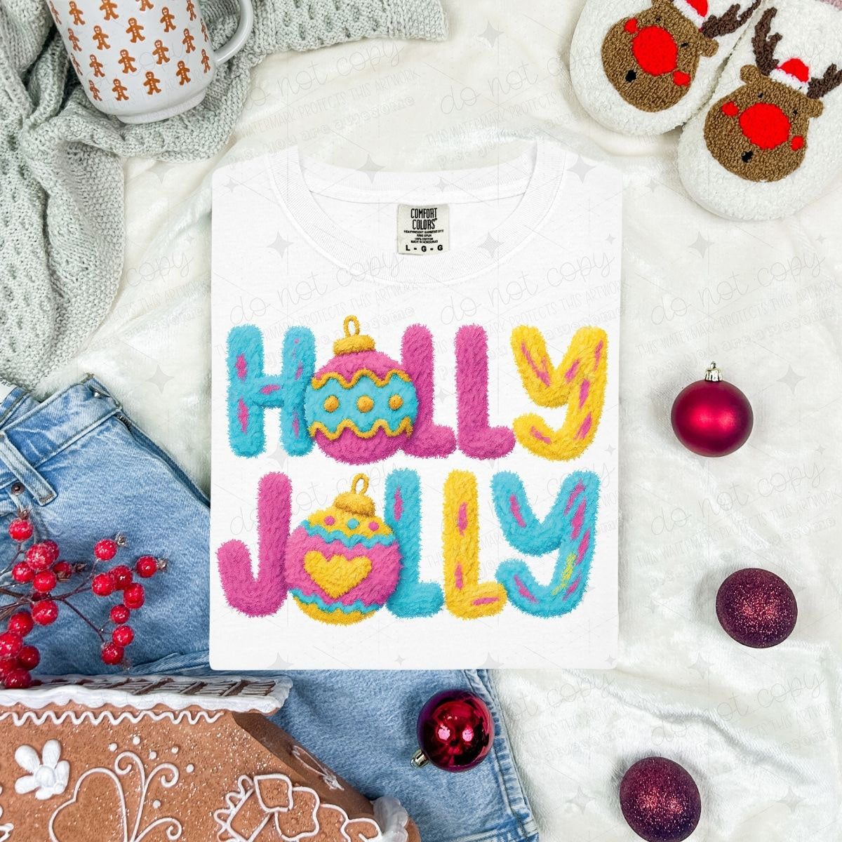 HOLLY JOLLY *FAUX YARN*