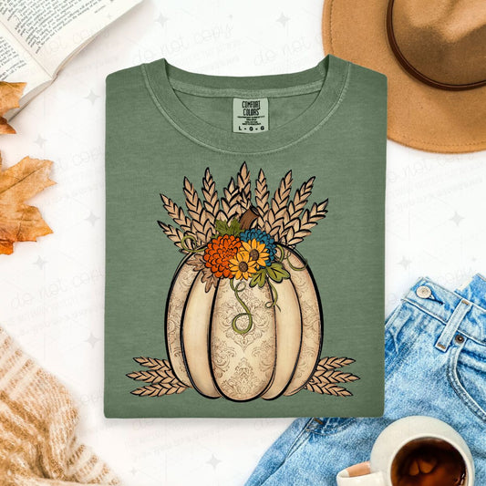 FLORAL PUMPKIN