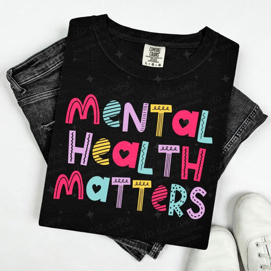 MENTAL HEALTH MATTERS - DOODLE LETTERS