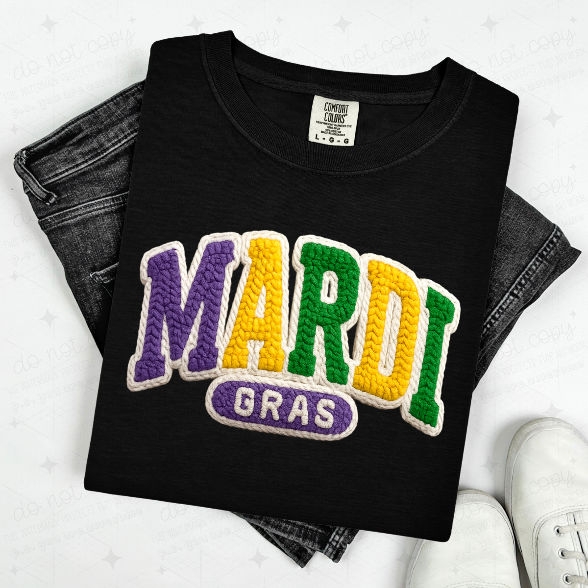 MARDI GRAS - FAUX YARN