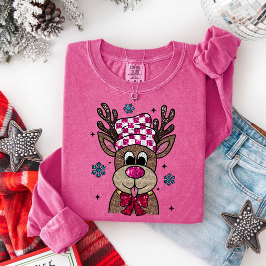 COQUETTE REINDEER - FAUX GLITTER