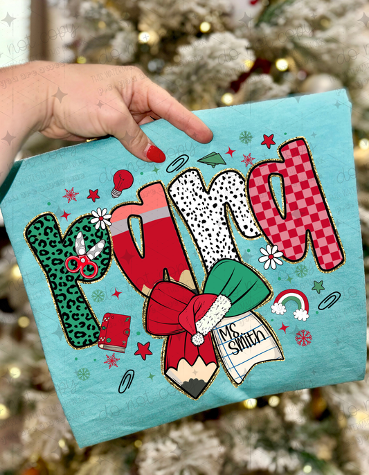 CHRISTMAS PREPPY PARA NAME