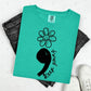 KEEP GOING - FLORAL SMILEY FACE + SEMICOLON