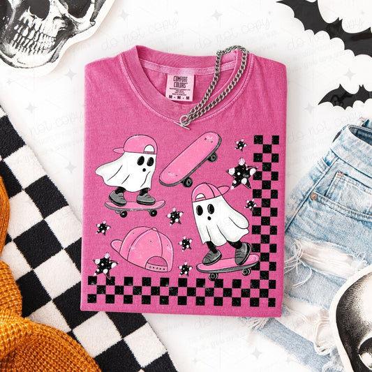 PINK SPOOKY SKATEBOARDERS