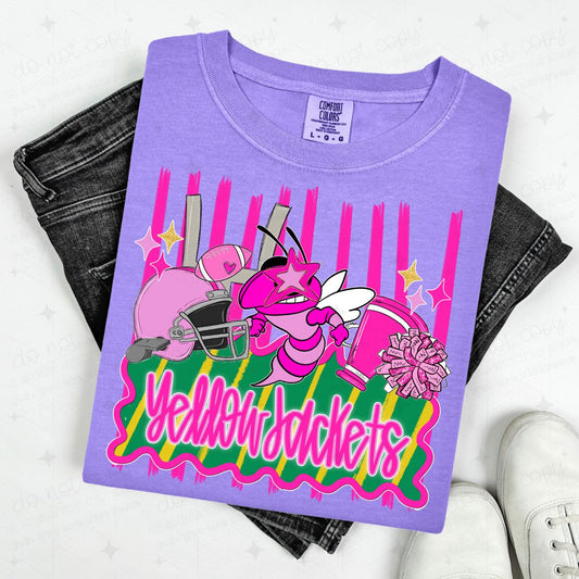 YELLOW JACKETS - FAUX GLITTER