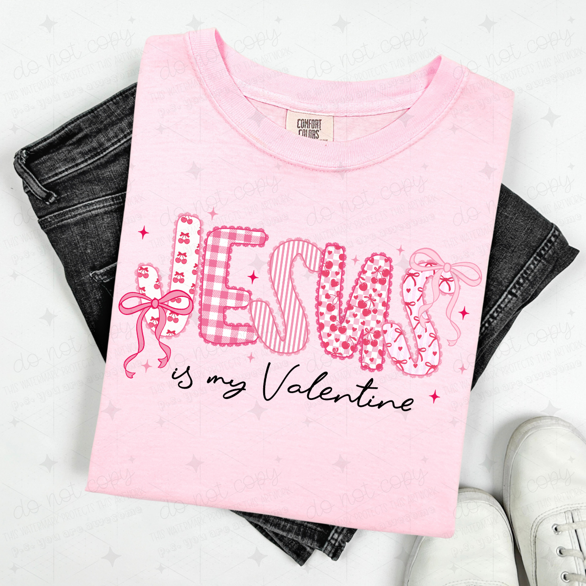 COQUETTE JESUS IS MY VALENTINE