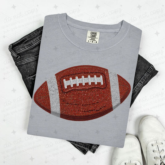 FOOTBALL - FAUX RHINESTONES