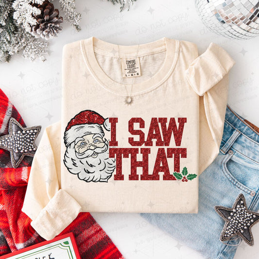 I SAW THAT - FAUX GLITTER