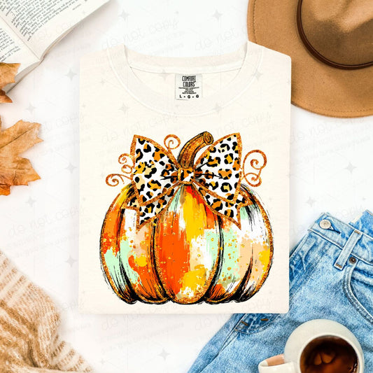 COQUETTE WATERCOLOR PUMPKIN