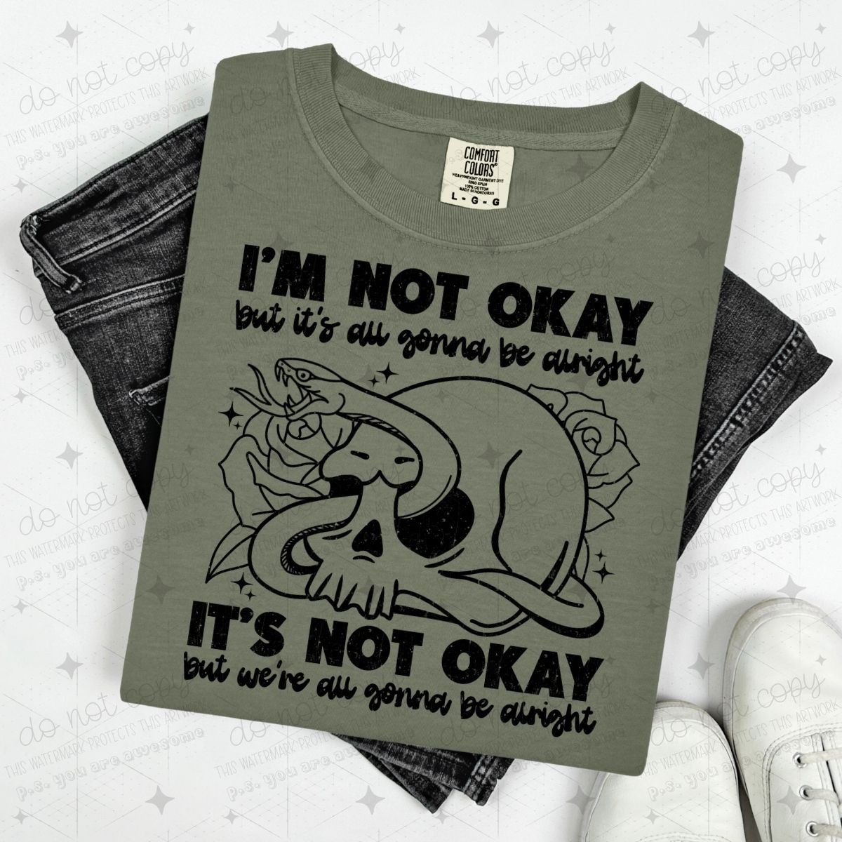 I'M NOT OKAY BUT IT'S ALL GONNA BE ALRIGHT - SKELLIE AND SNAKE