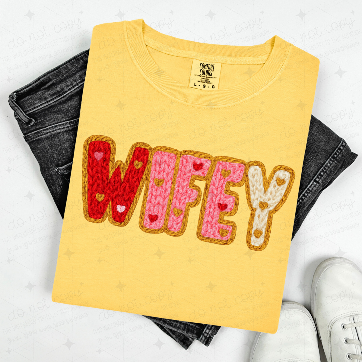 WIFEY - FAUX YARN