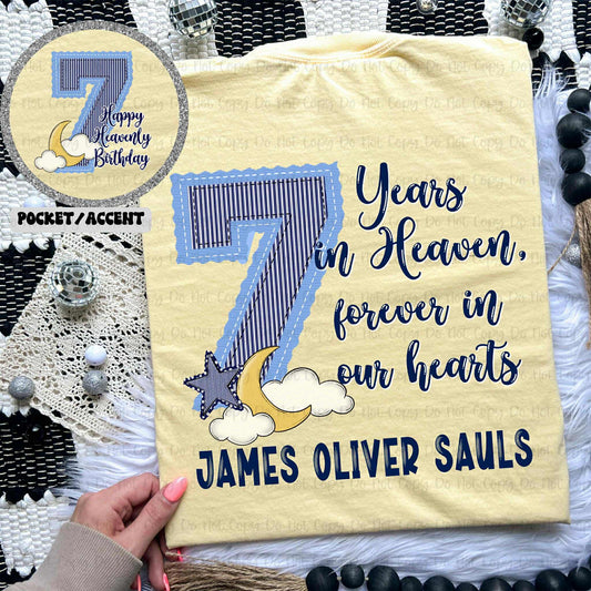 7 YEARS IN HEAVEN FOREVER IN OUR HEARTS *OLLIE & CO EXCLUSIVE*