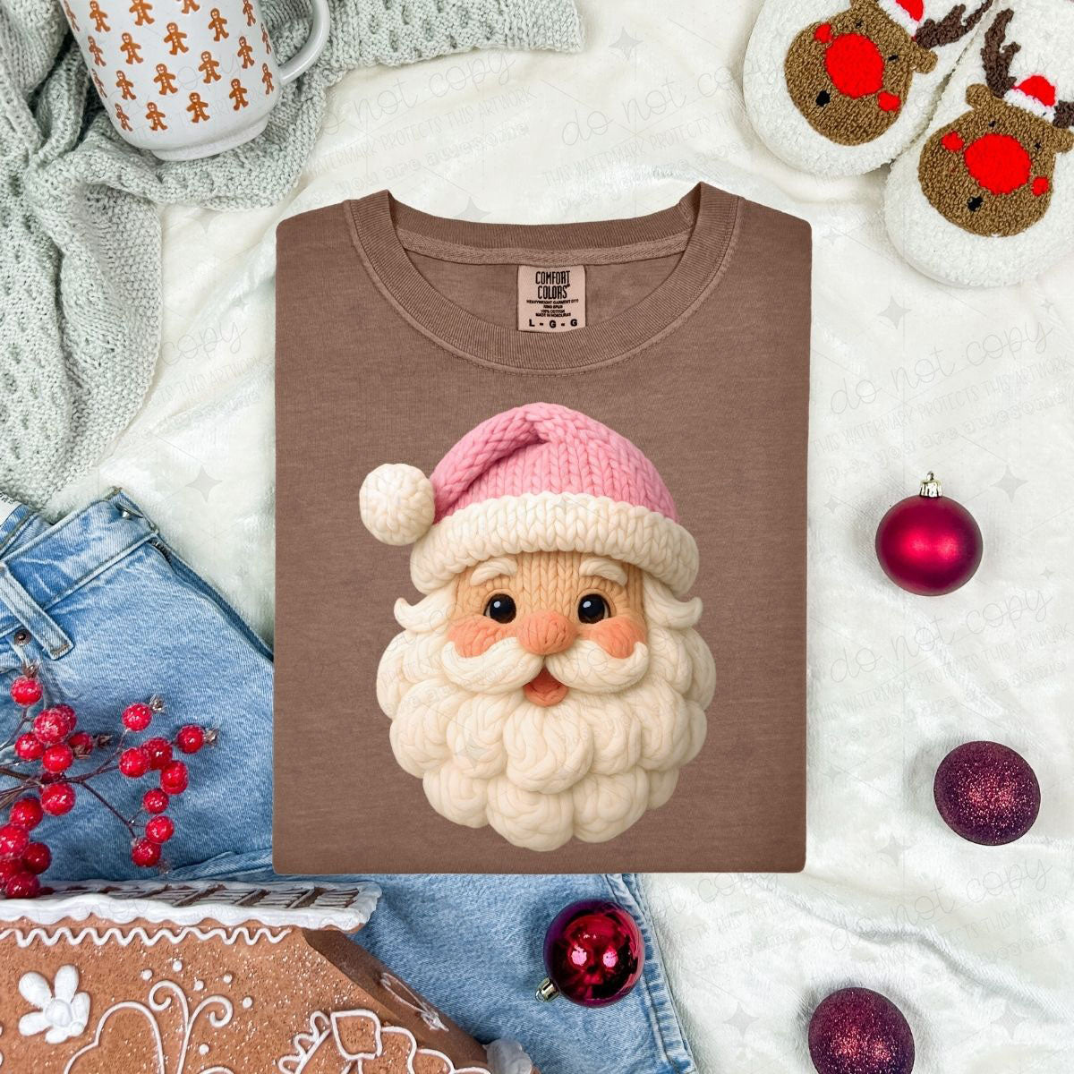 PINK SANTA *FAUX YARN*