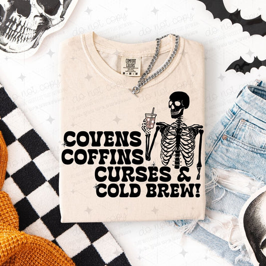 COVENS COFFINS CURSES & COLD BREW
