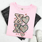 XOXO PINK AND BLACK DOTTIE - FAUX YARN