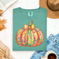 COQUETTE FLORAL PUMPKIN - FAUX GLITTER