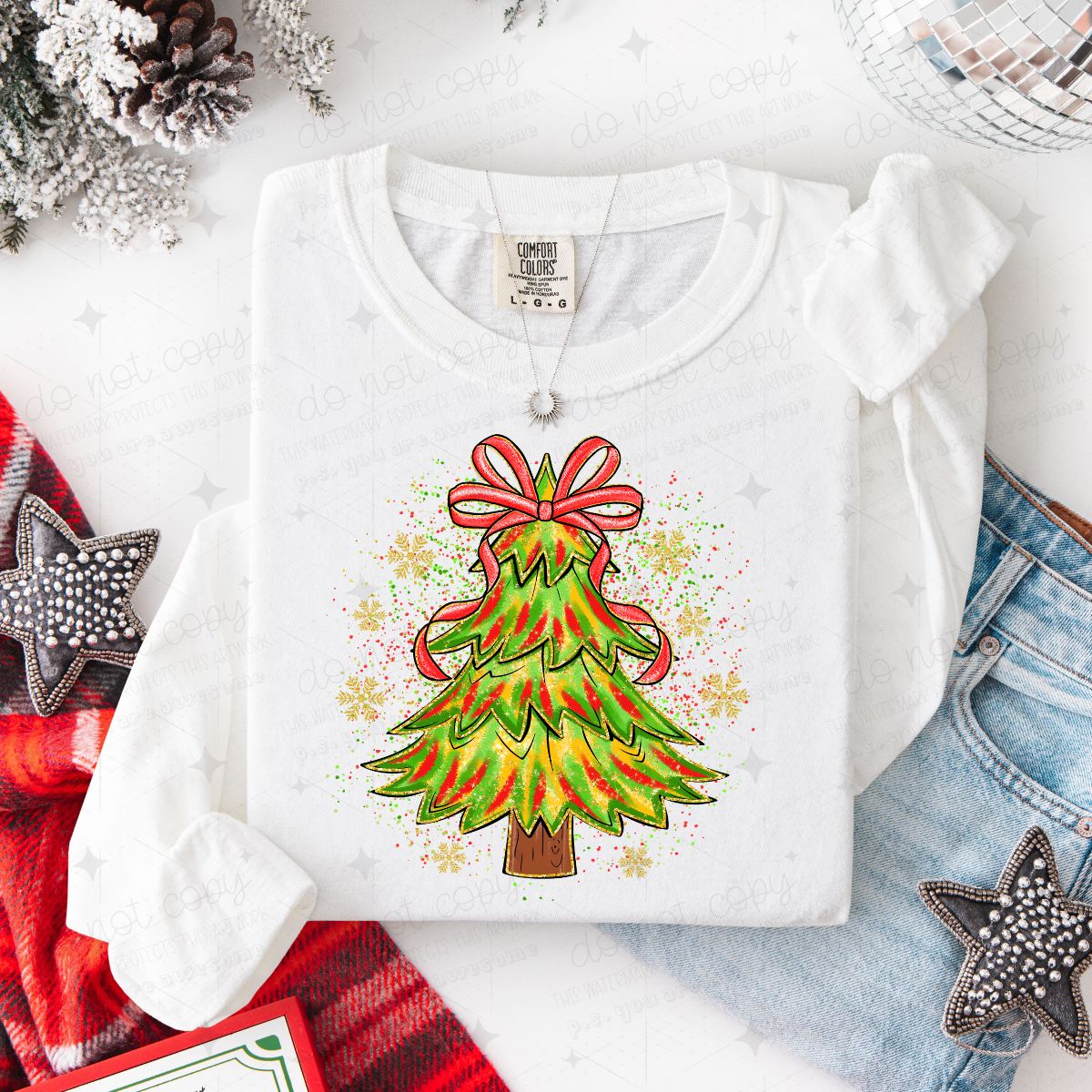 COQUETTE SPLATTER CHRISTMAS TREE