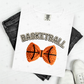 COQUETTE BASKETBALL WITH BASKETBALL BOW - FAUX YARN