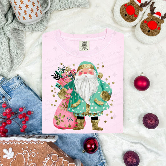 SOFT PAINTED SANTA WITH GIFTS