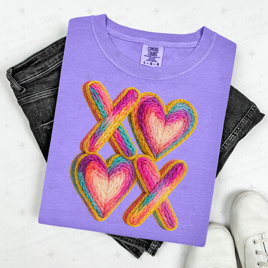 MULTICOLOR XOXO - FAUX YARN