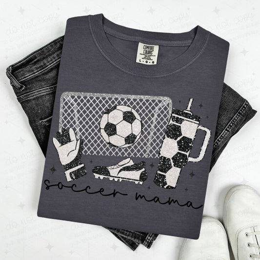 SOCCER MAMA - FAUX GLITTER