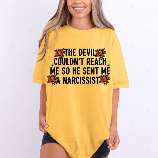 THE DEVIL COULDN'T REACH ME *GILDAN SOFT STYLE ONLY*