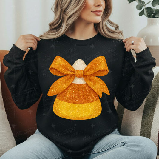 COQUETTE CANDY CORN - FAUX GLITTER