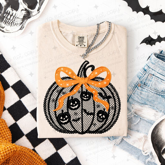 COQUETTE LACE PUMPKIN - FAUX LACE