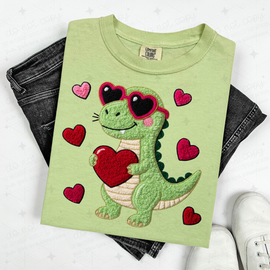 COOL VALENTINES DINO - FAUX YARN