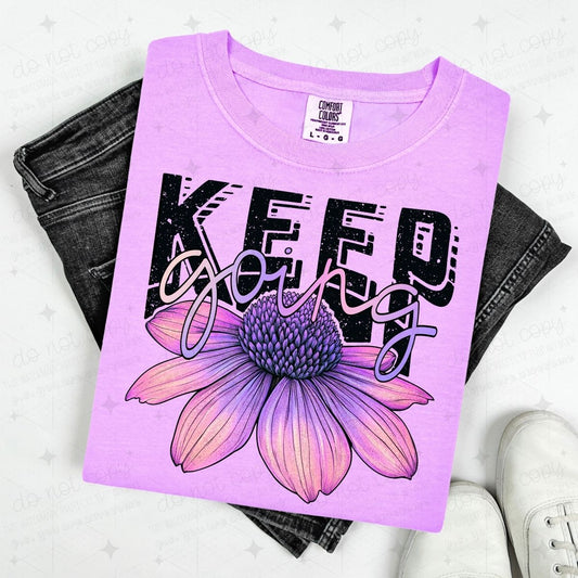 KEEP GOING - PURPLE FLOWER