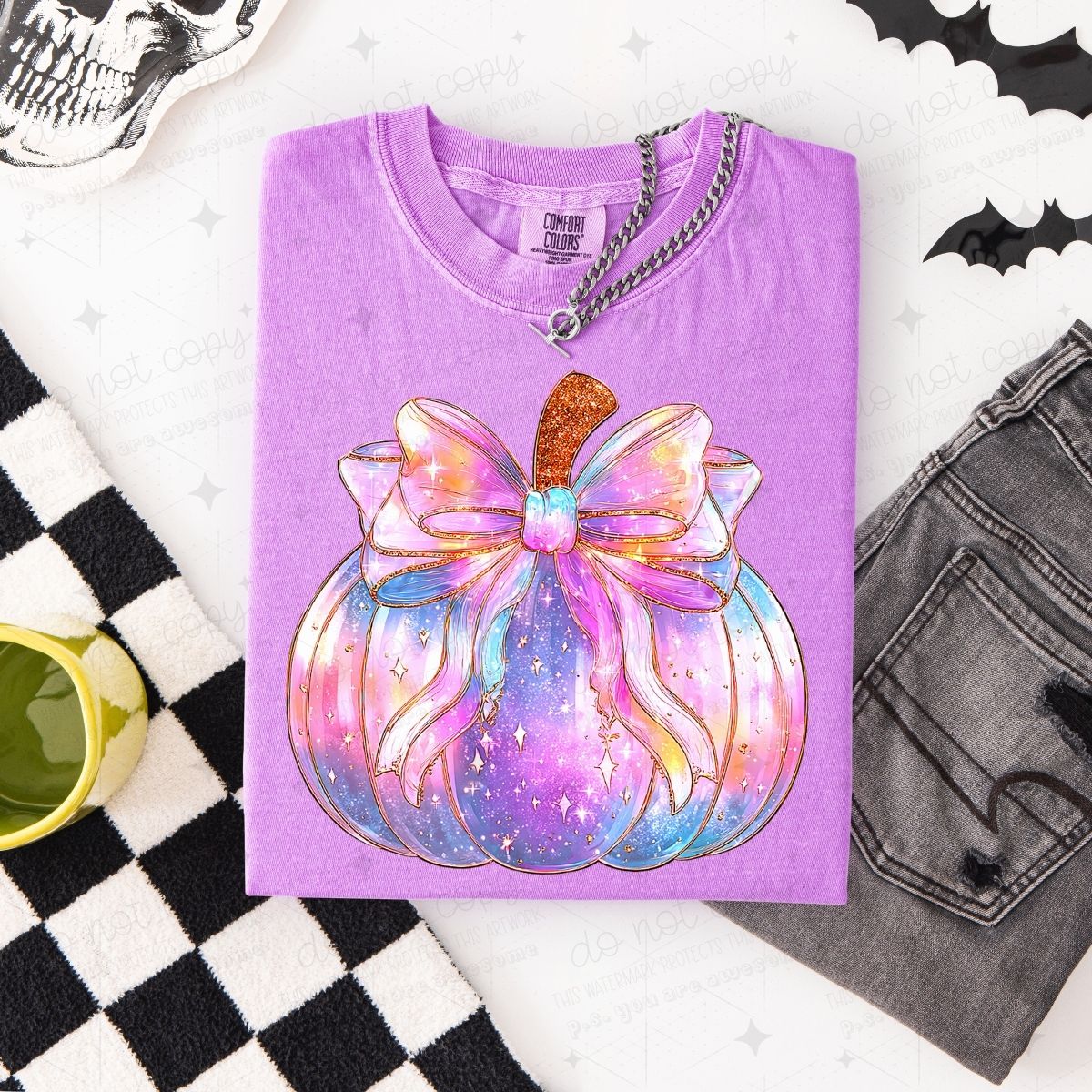 COQUETTE IRIDESCENT PUMPKIN - FAUX GLITTER