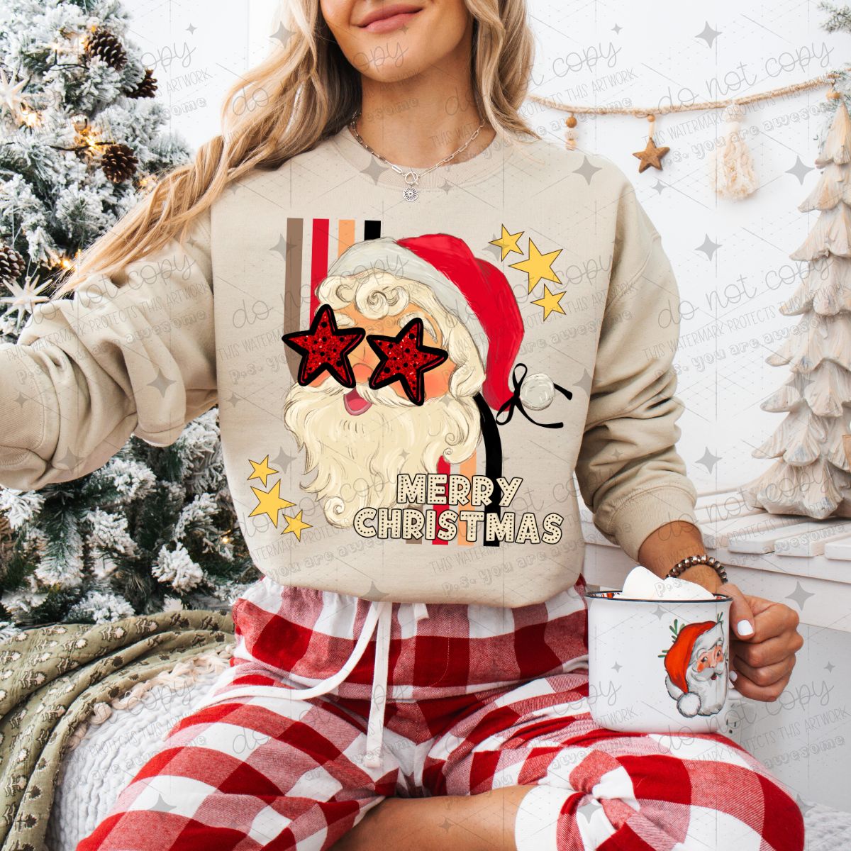 COQUETTE MERRY CHRISTMAS - FAUX SEQUIN *GILDAN SOFT STYLE ONLY*