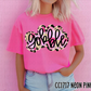Gobble Pink Brushstroke Gold Outline