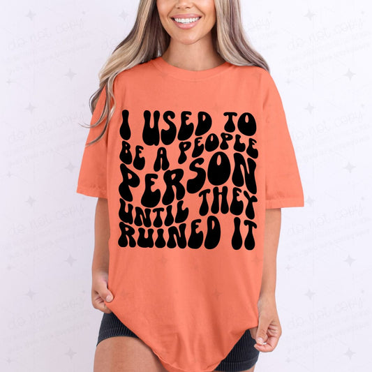 I USED TO BE A PEOPLE PERSON