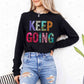 KEEP GOING - FAUX SEQUIN