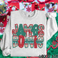 Youth Faux Embroidery Christmas Sweater Names *OLLIE & CO EXCLUSIVE*