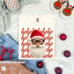 HO HO HO SANTA WITH GLASSES *FAUX YARN*