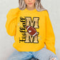 YELLOW FOOTBALL MOM *FAUX SEQUIN*