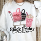 BLACK FRIDAY CREW - FAUX YARN/FAUX GLITTER