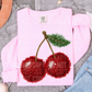CHERRIES - FAUX YARN/FAUX SEQUIN