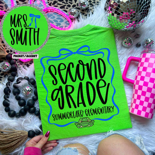 GRADE SCHOOL BOW FRAME - FRONT+BACK
