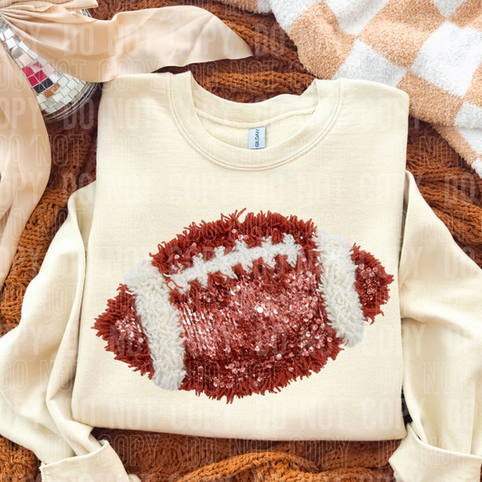 FOOTBALL - FAUX YARN/FAUX SEQUIN